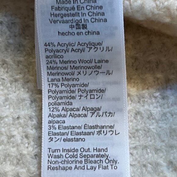 J.CREW Odette Lady Sweater with Jewel Buttons Heather Muslin NWT Small - Picture 5 of 10